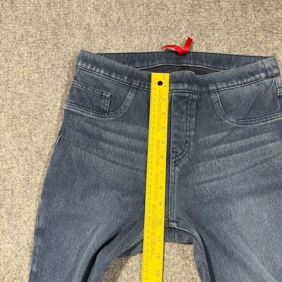 Spanx Jeans Womens Large Skinny Ankle Blue High Rise 30x36 Pull On - Picture 5 of 10